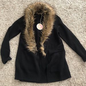 SHOW ME YOUR MUMU Fur “Roadie” Sweater (Size: XS)